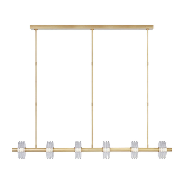 Visual Comfort Modern - KWLS30327CNB - LED Linear Chandelier - Laurel - Natural Brass