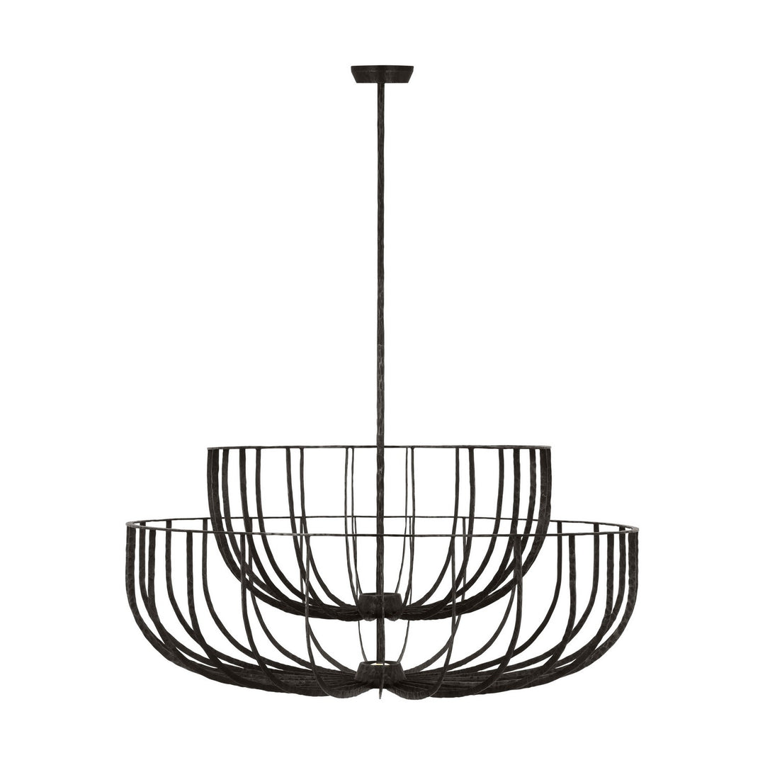 Visual Comfort Modern - SLCH33127AI - LED Chandelier - Sanchi - Aged Iron
