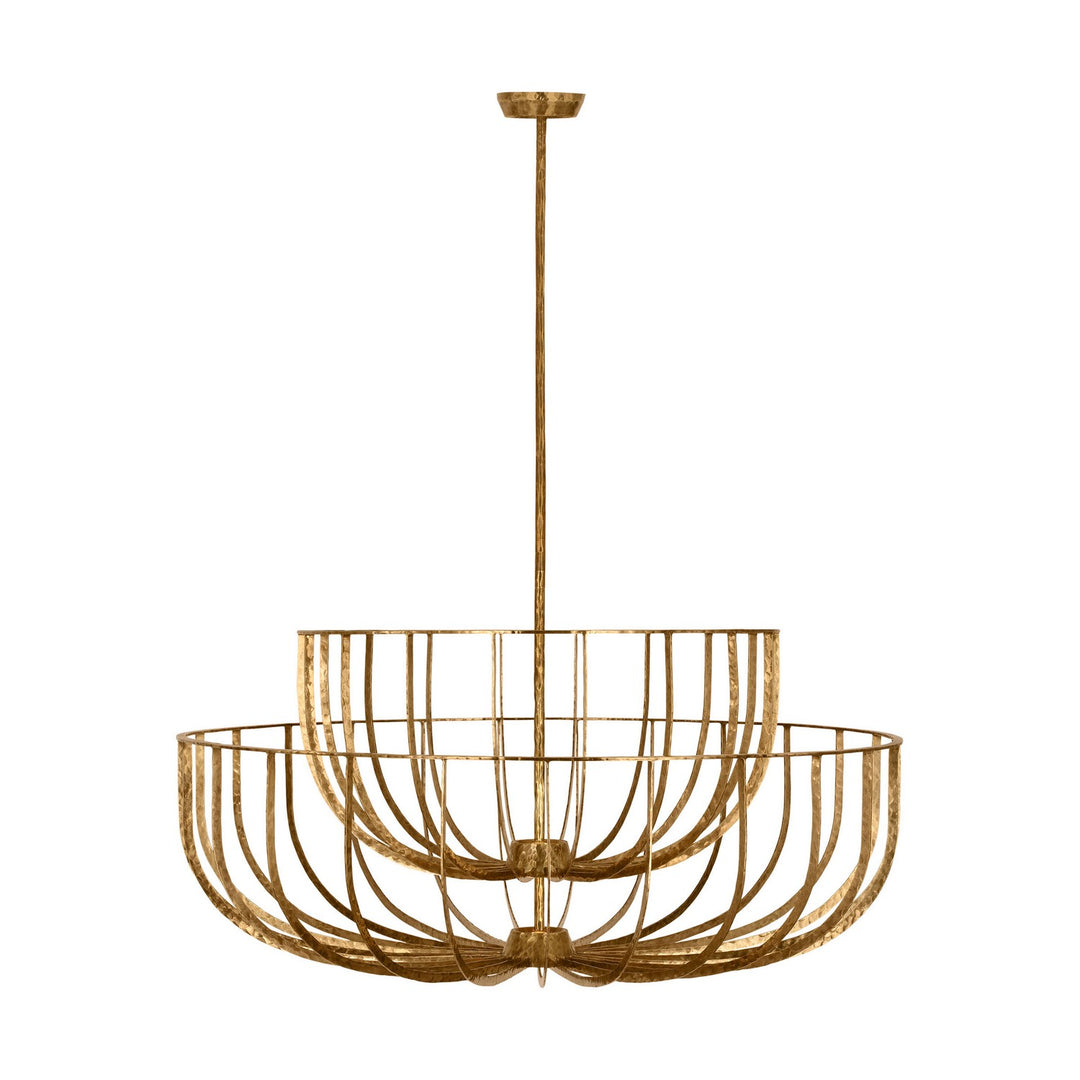 Visual Comfort Modern - SLCH33127PAB - LED Chandelier - Sanchi - Polished Antique Brass
