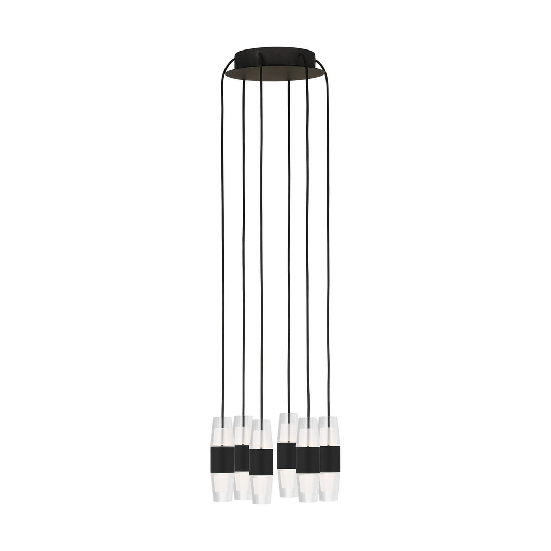 Visual Comfort Modern - SLCH38427B - LED Chandelier - Lassell - Nightshade Black