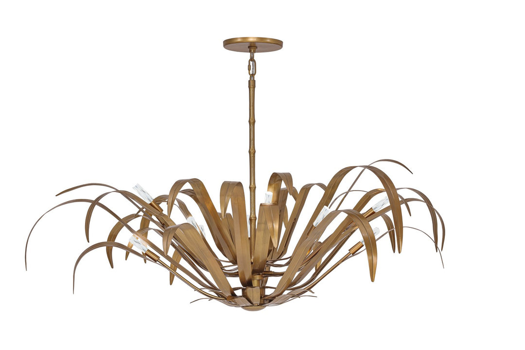 Kagra 12 Light Pendant in Brass - available from The Lighting Shoppe, trusted by Canadian homeowners