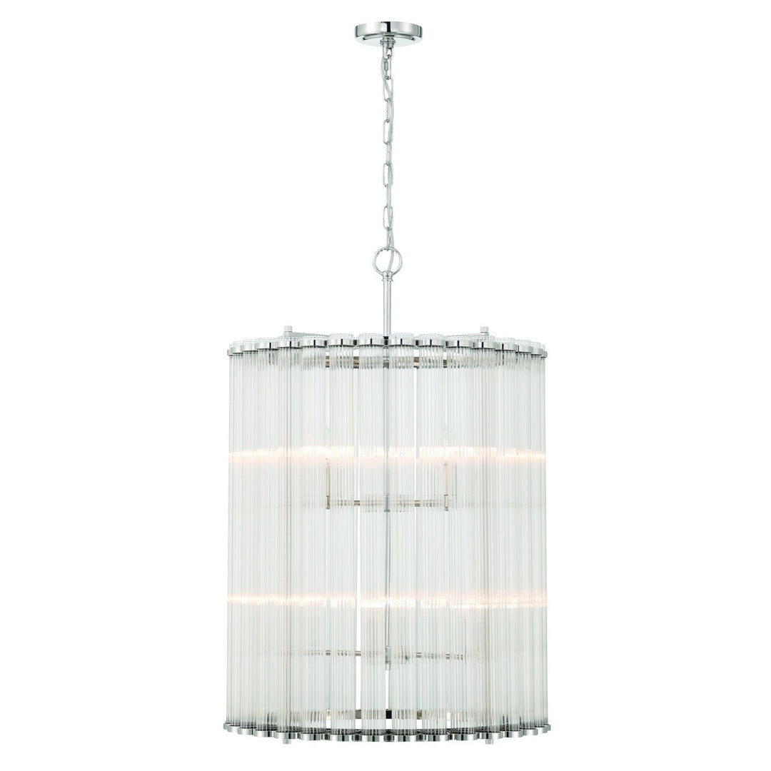 Eurofase Canada - 47238-022 - GLASBURY-CHD-8LT-27IN-PN-RB - GLASBURY - Polished Nickel