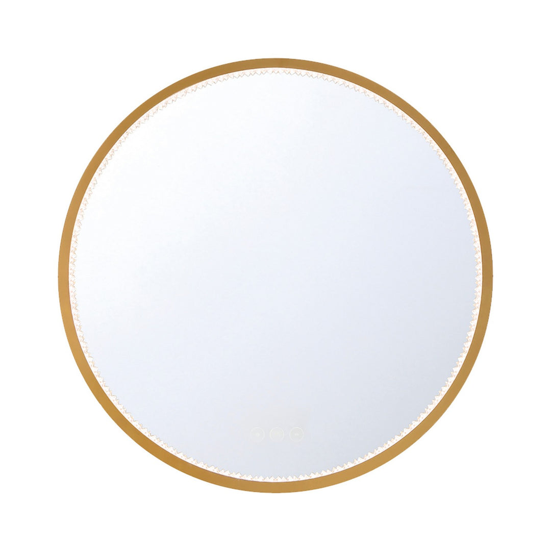 Cerissa LED Mirror in Gold - available from The Lighting Shoppe, trusted by Canadian homeowners