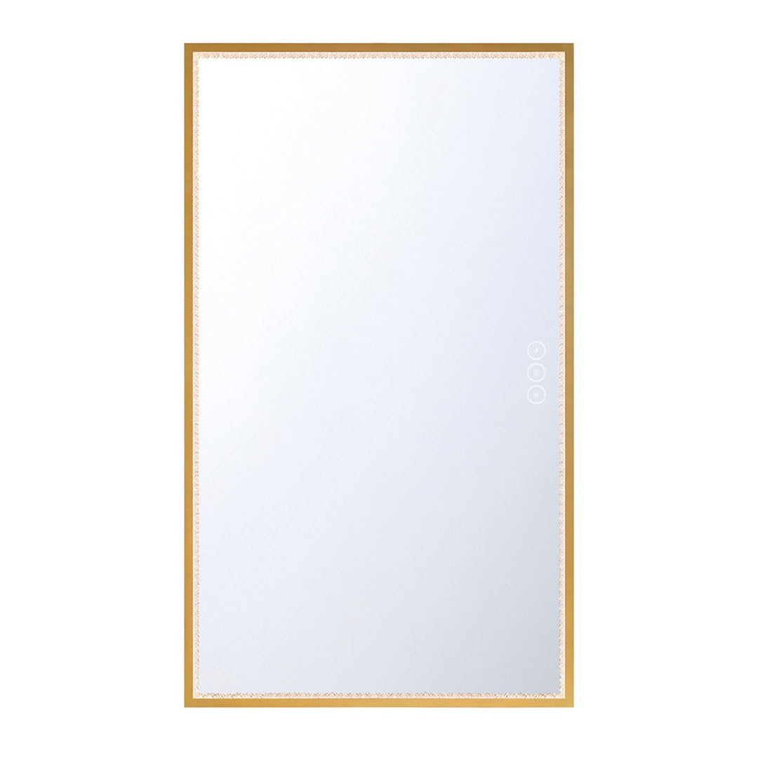 Cerissa LED Mirror in Gold - available from The Lighting Shoppe, trusted by Canadian homeowners