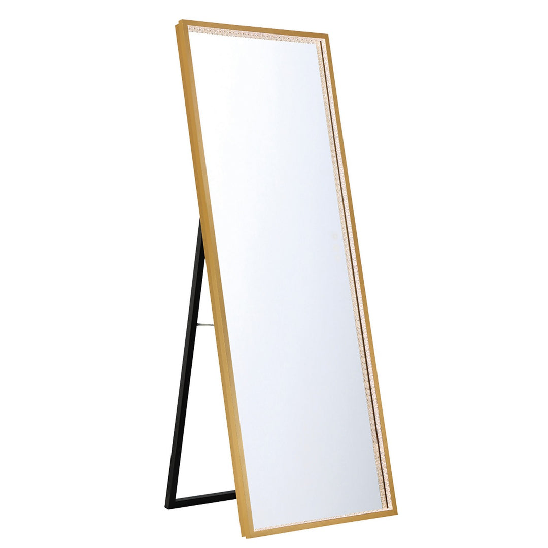 Cerissa LED Mirror in Gold - available from The Lighting Shoppe, trusted by Canadian homeowners