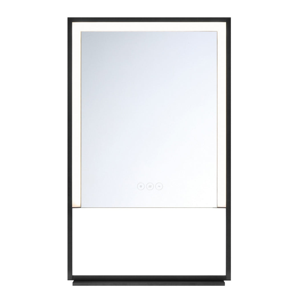 Sayora LED Mirror in Black - available from The Lighting Shoppe, trusted by Canadian homeowners