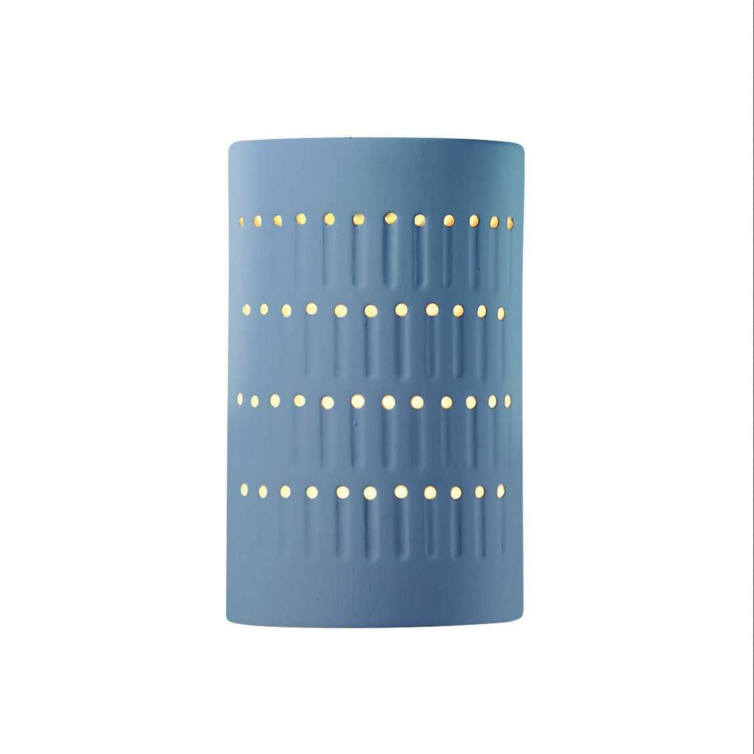 Ambiance One Light Wall Sconce in Sky Blue Justice Designs