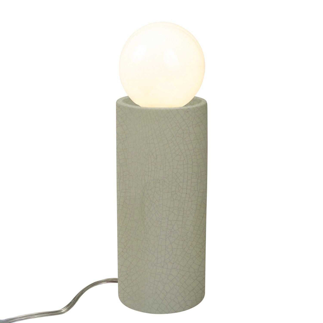 Portable One Light Portable in Celadon Green Crackle Justice Designs