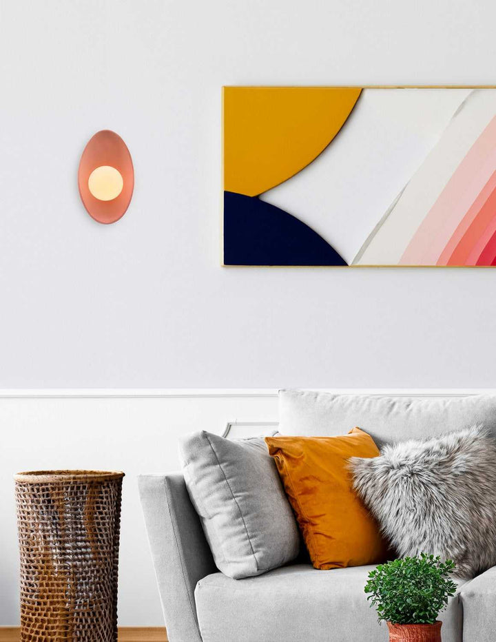 Ambiance LED Wall Sconce in Gloss Blush Justice Designs