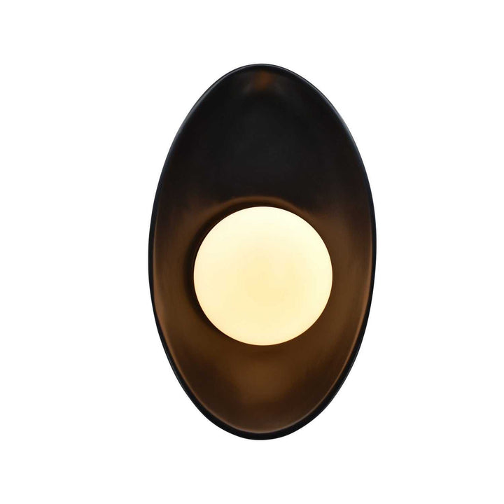 Ambiance LED Wall Sconce in Carbon - Matte Black Justice Designs