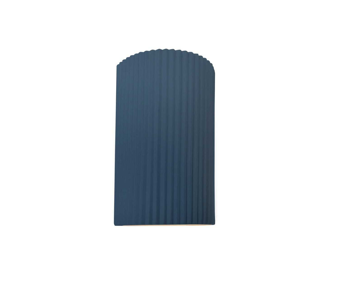 Ambiance One Light Wall Sconce in Midnight Sky w/ Matte White Justice Designs