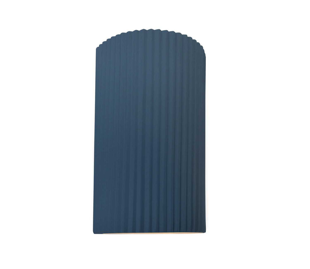 Ambiance LED Outdoor Wall Sconce in Midnight Sky w/ Matte White Justice Designs