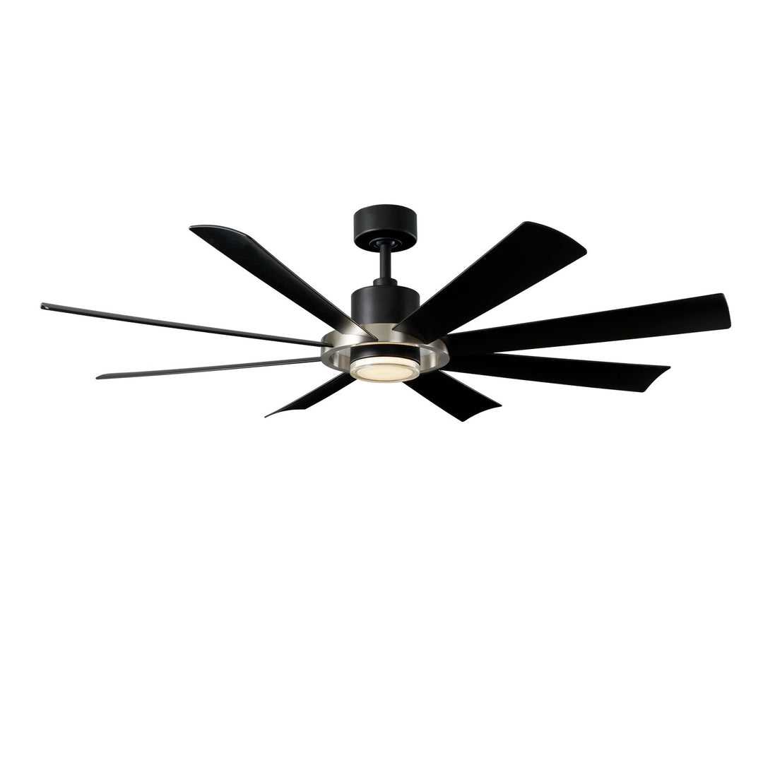 Modern Forms Fans Canada - FR-W2303-60L-BN/MB - 60"Ceiling Fan - Aura - Brushed Nickel/Matte Black
