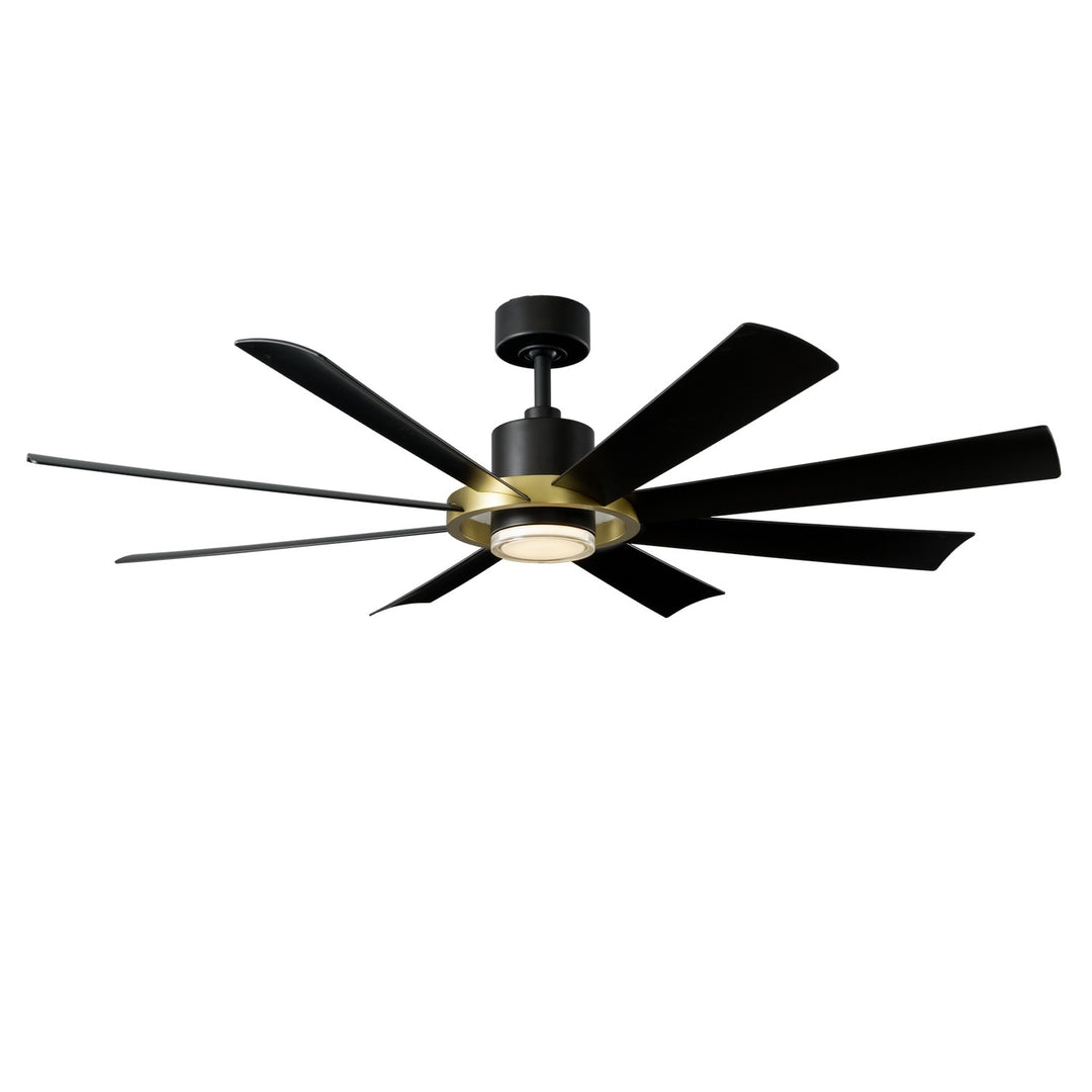 Modern Forms Fans Canada - FR-W2303-60L-SB/MB - 60"Ceiling Fan - Aura - Soft Brass/Matte Black