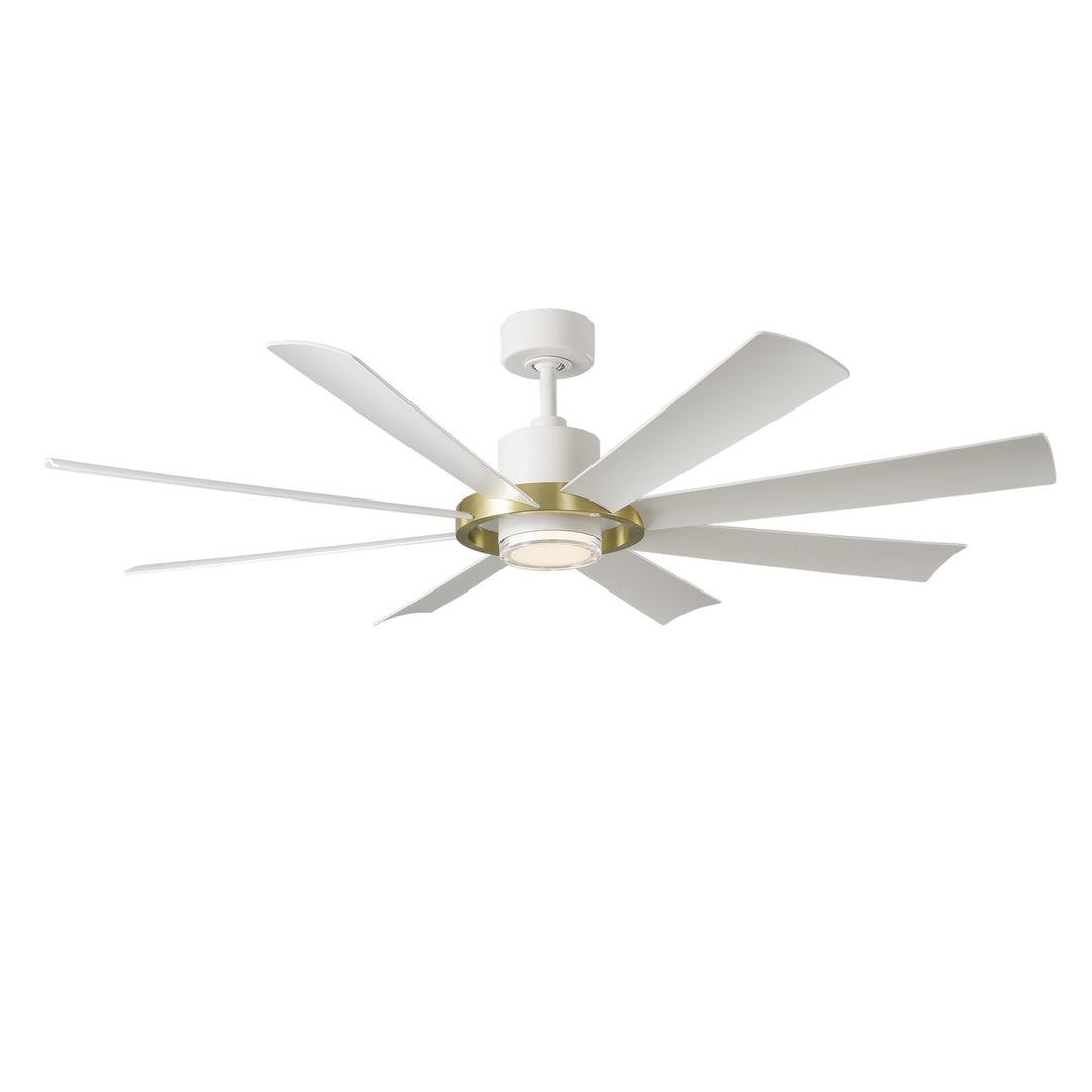 Modern Forms Fans Canada - FR-W2303-60L-SB/MW - 60"Ceiling Fan - Aura - Soft Brass/Matte White