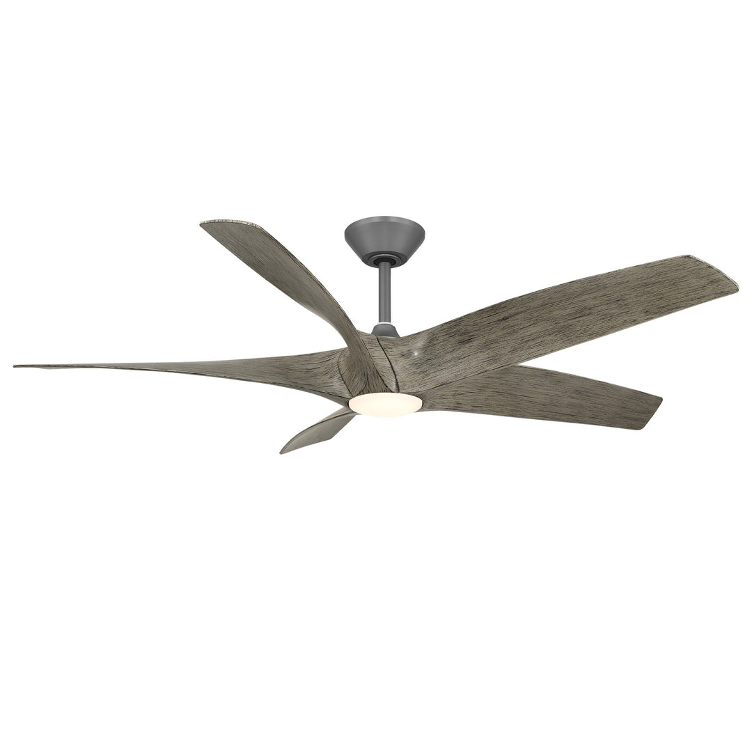 Modern Forms Fans Canada - FR-W2401-62L-GH/WW - 62"Ceiling Fan - Zephyr 5 - Graphite/Weathered Wood