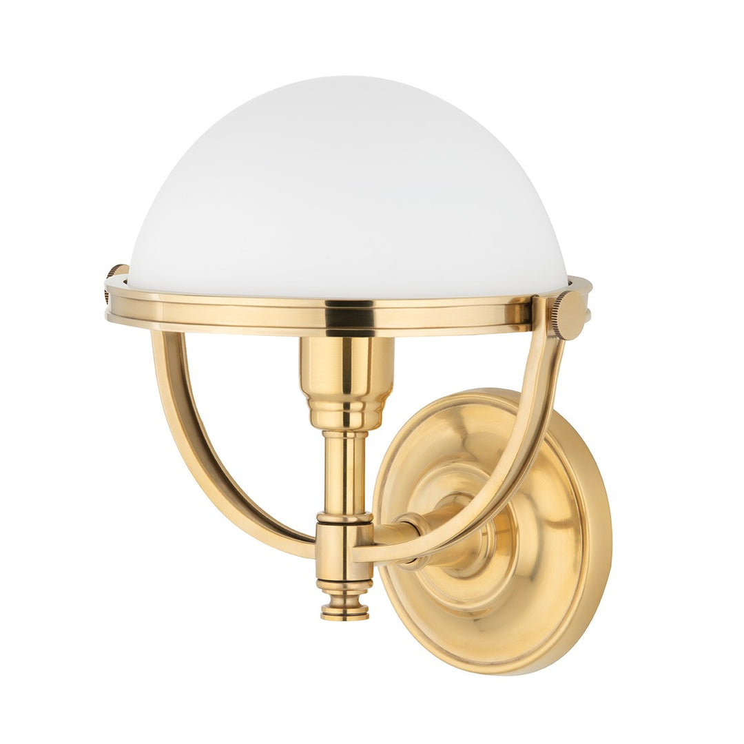 Hudson Valley Canada - 3301-AGB - One Light Wall Sconce - Stratford - Aged Brass
