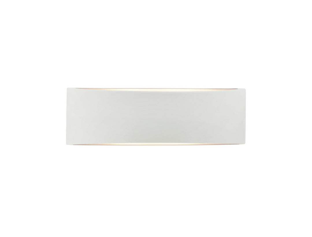 Justice Designs - CER-5767-WTWT - Two Light Wall Sconce - Ambiance - Gloss White (outside and inside of fixture)
