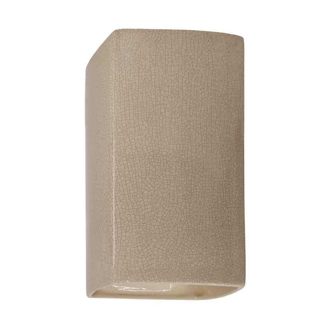 Ambiance Wall Sconce in Sienna Brown Crackle Justice Designs