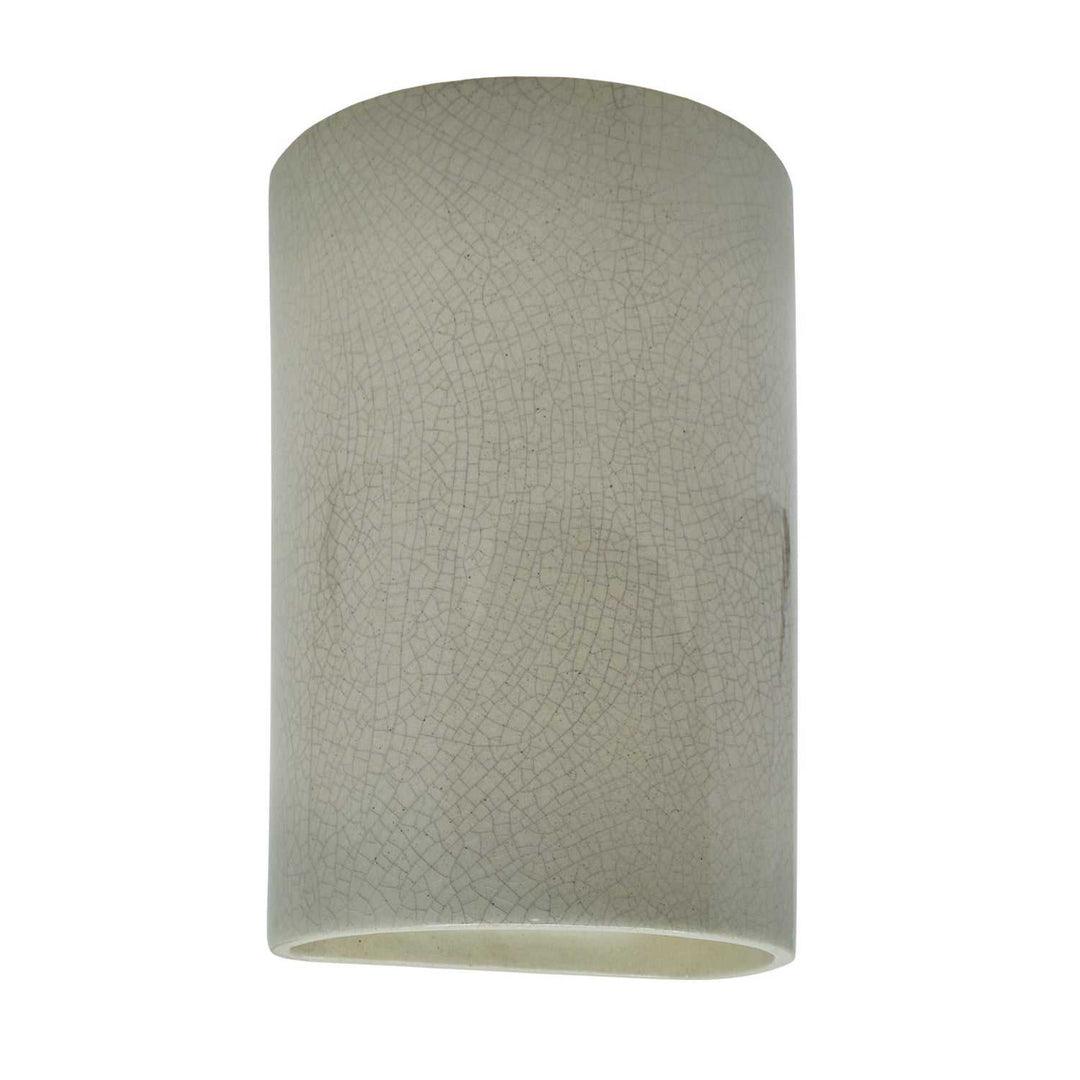 Ambiance Wall Sconce in Celadon Green Crackle Justice Designs