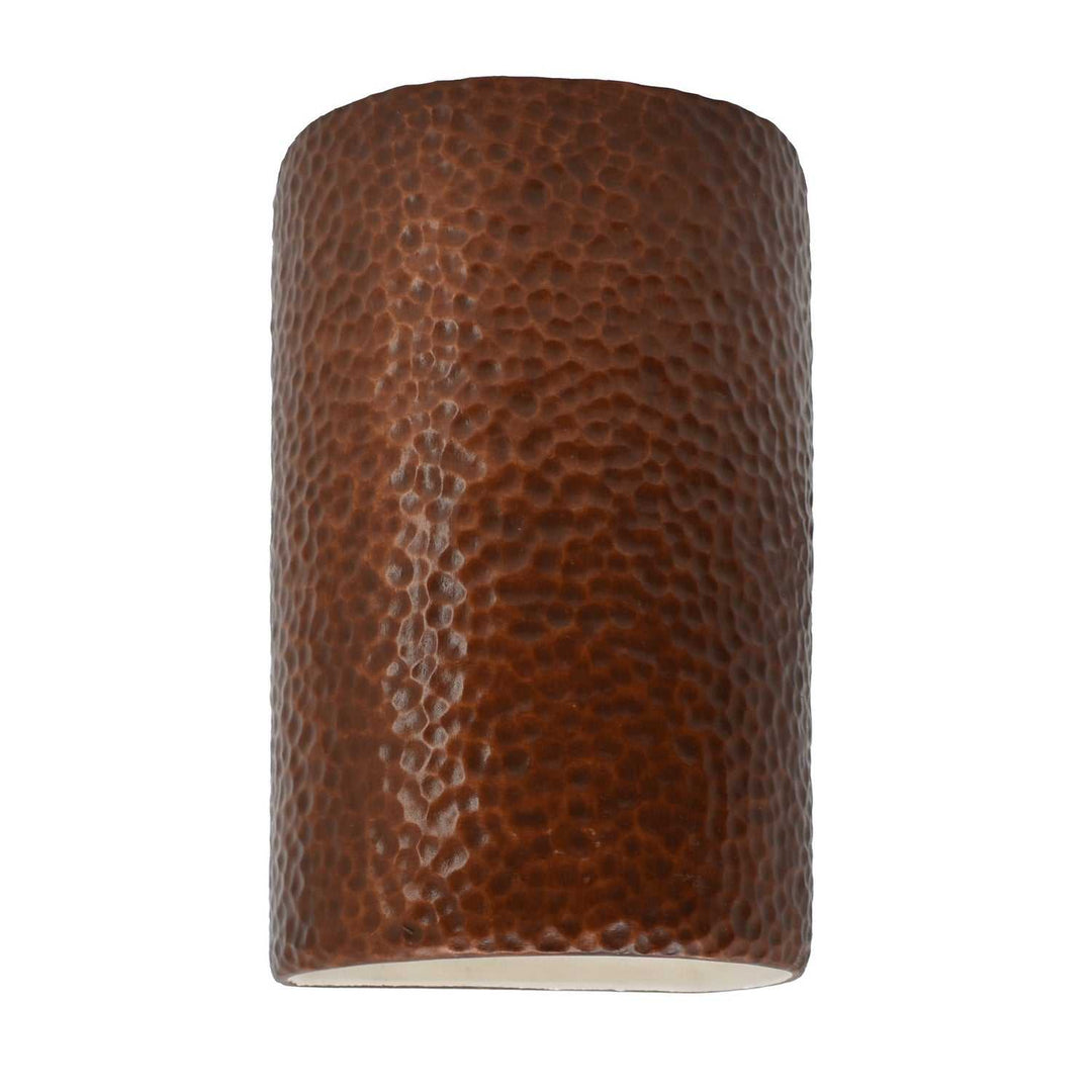 Ambiance Wall Sconce in Hammered Copper Justice Designs