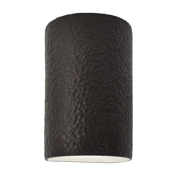 Ambiance Wall Sconce in Hammered Iron Justice Designs