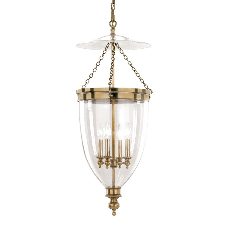 Hudson Valley Canada - 143-AGB - Four Light Pendant - Hanover - Aged Brass