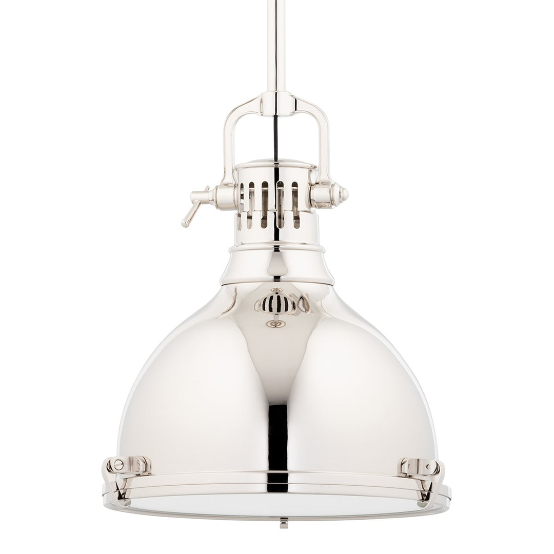 Hudson Valley Canada - 2212-PN - One Light Pendant - Pelham - Polished Nickel