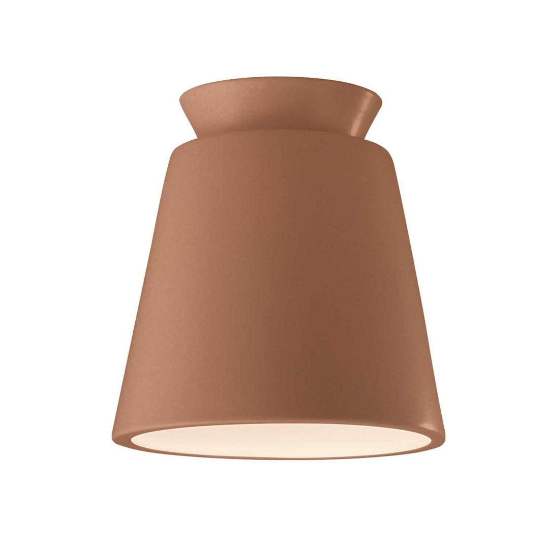 Radiance One Light Flush-Mount in Adobe Justice Designs