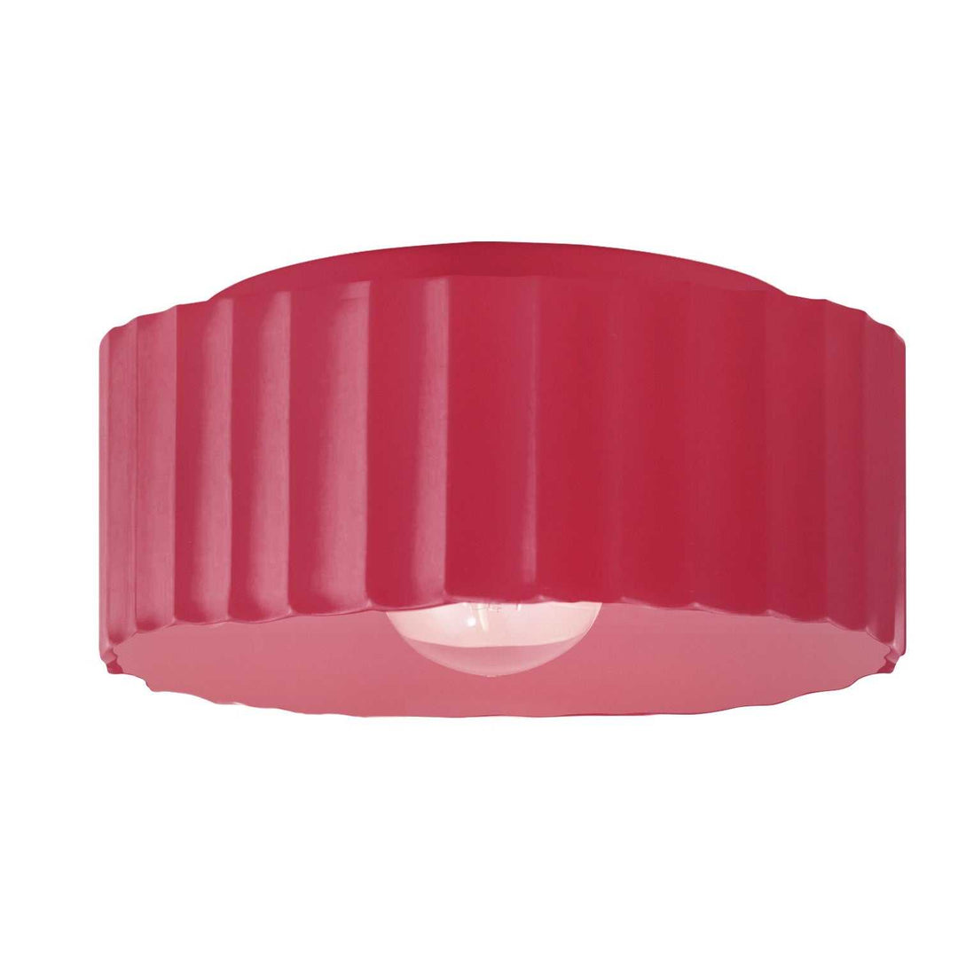Radiance One Light Flush-Mount in Cerise Justice Designs