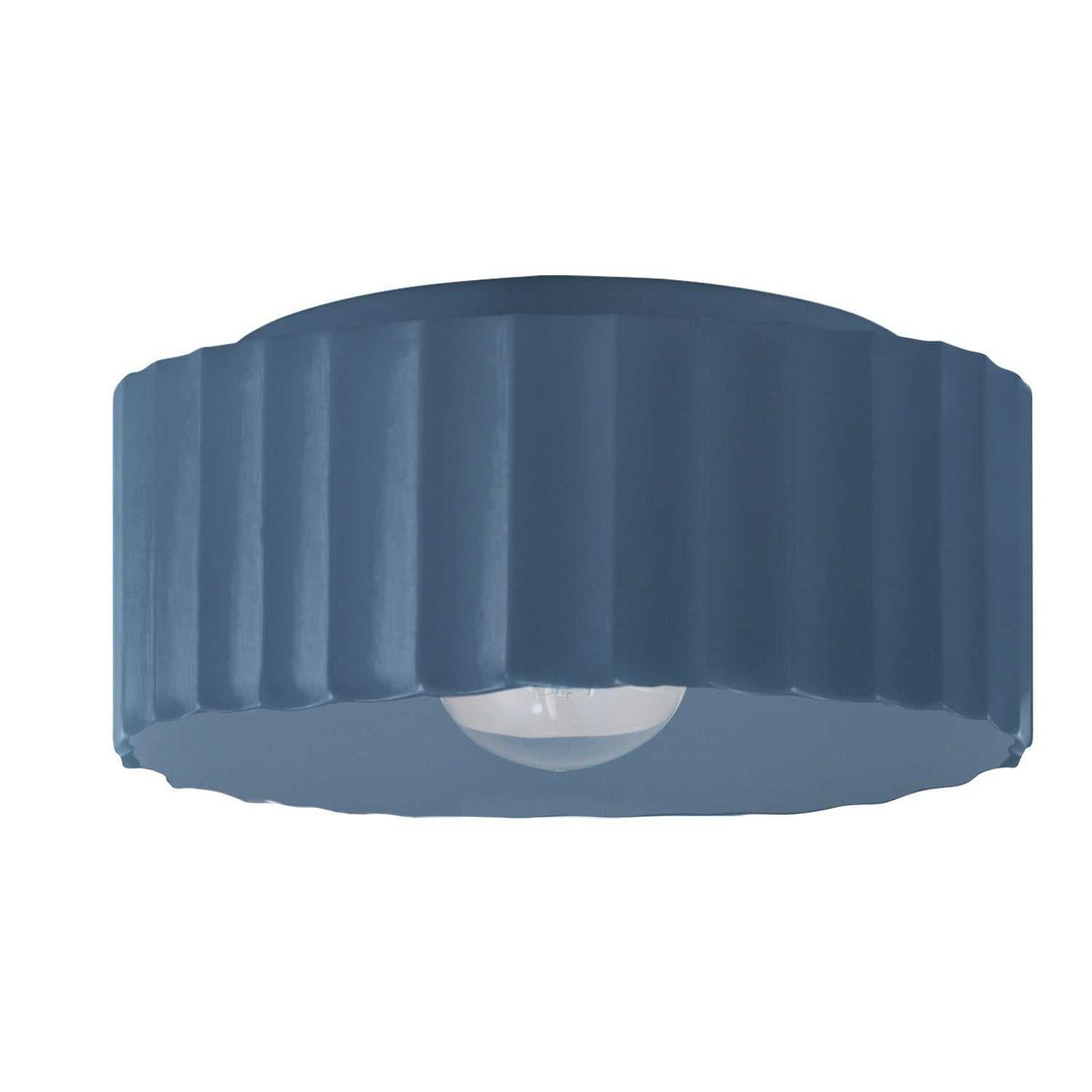 Radiance One Light Outdoor Flush Mount in Midnight Sky Justice Designs