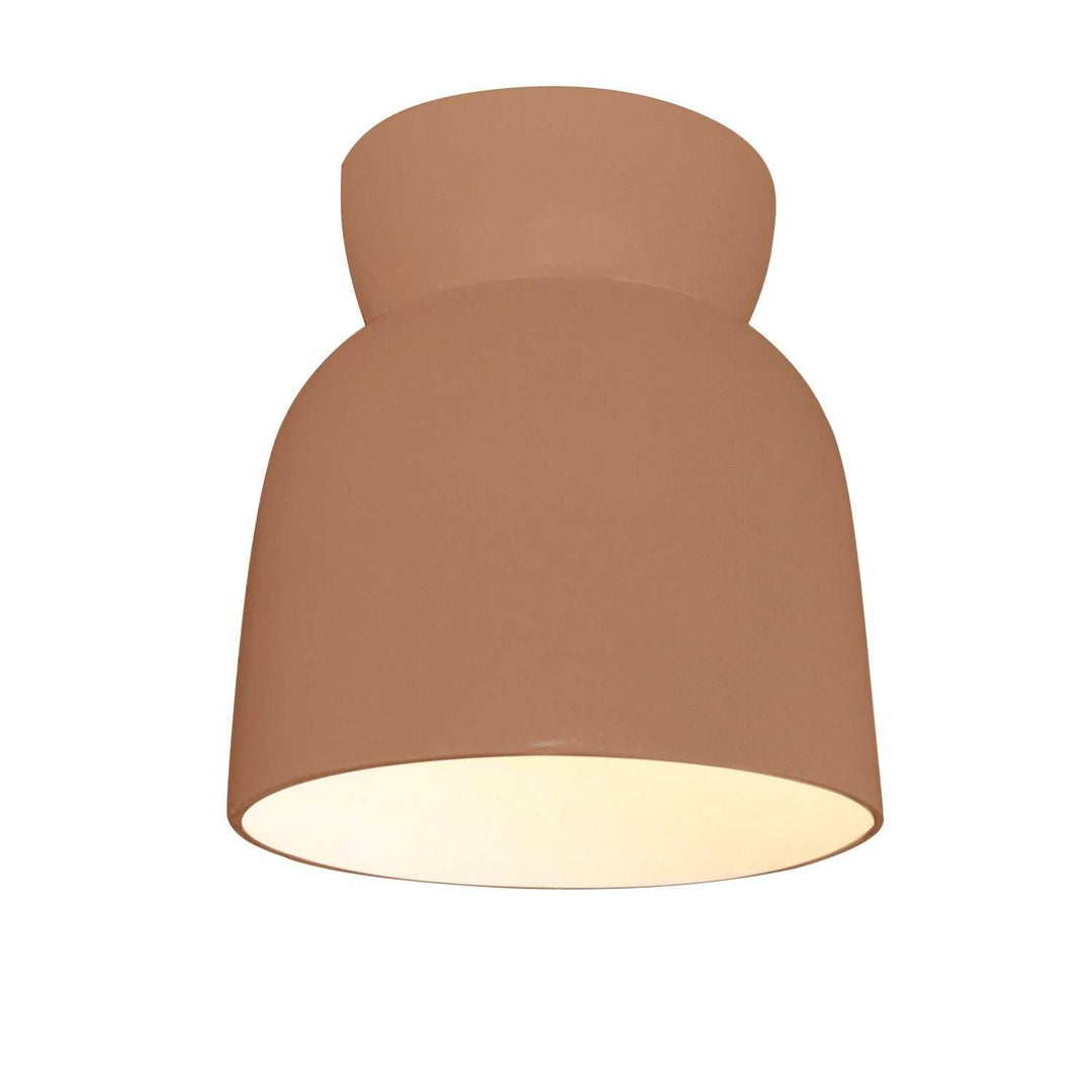 Radiance One Light Flush-Mount in Adobe Justice Designs