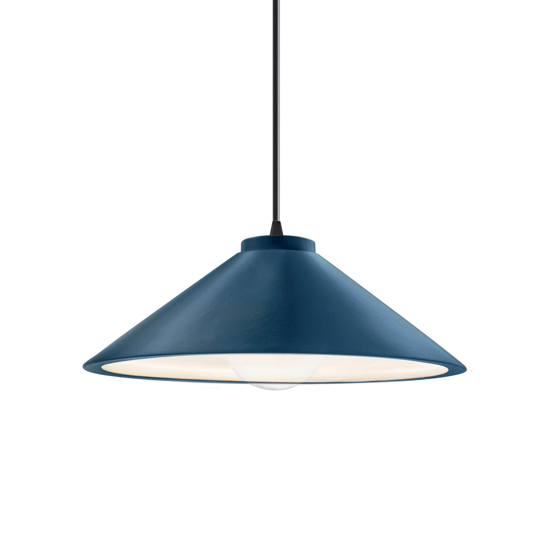 Justice Designs - CER-6240-MID-MBLK-BKCD - One Light Pendant - Radiance - Midnight Sky