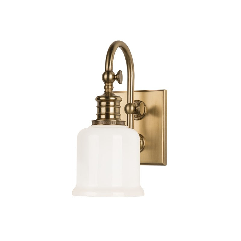 Hudson Valley Canada - 1971-AGB - One Light Bath Bracket - Keswick - Aged Brass