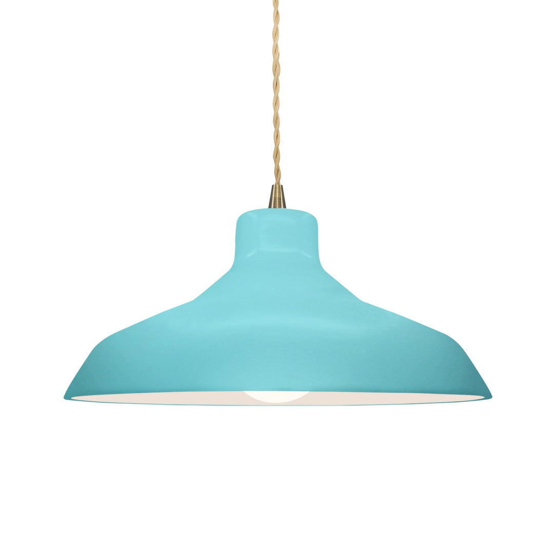 Justice Designs - CER-6263-RFPL-ABRS-BEIG-TWST - One Light Pendant - Radiance - Reflecting Pool