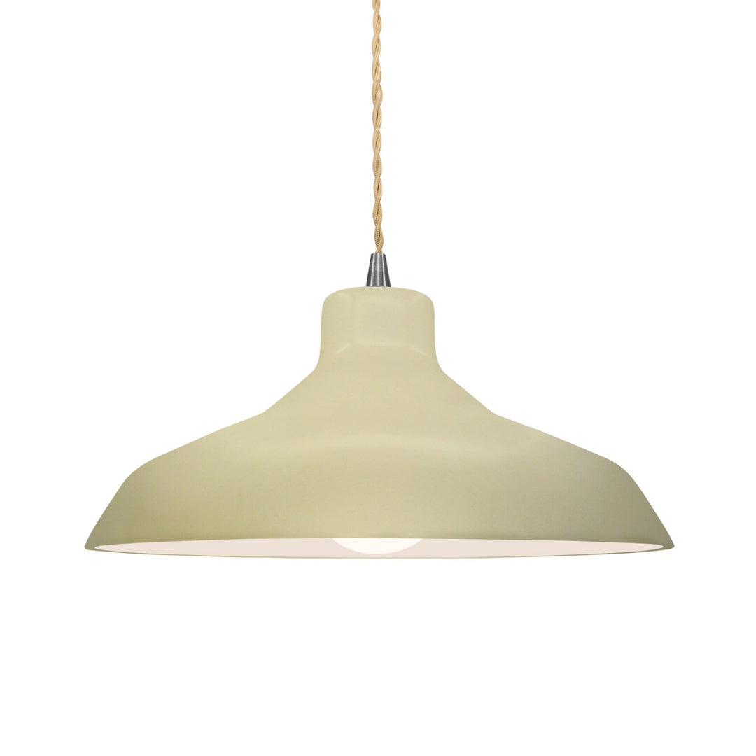 Justice Designs - CER-6263-VAN-NCKL-BEIG-TWST - One Light Pendant - Radiance - Vanilla (Gloss)