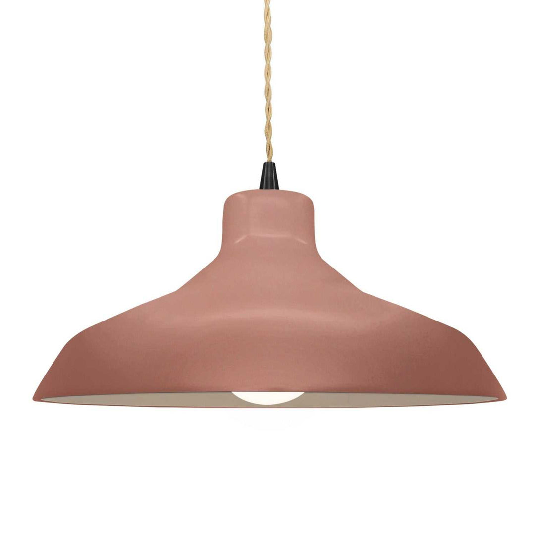 Radiance One Light Pendant in Canyon Clay Justice Designs