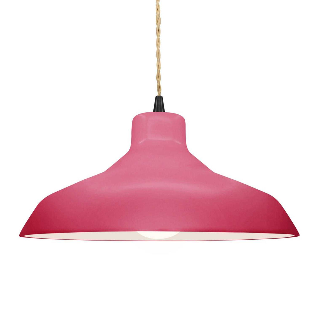 Radiance One Light Pendant in Cerise Justice Designs