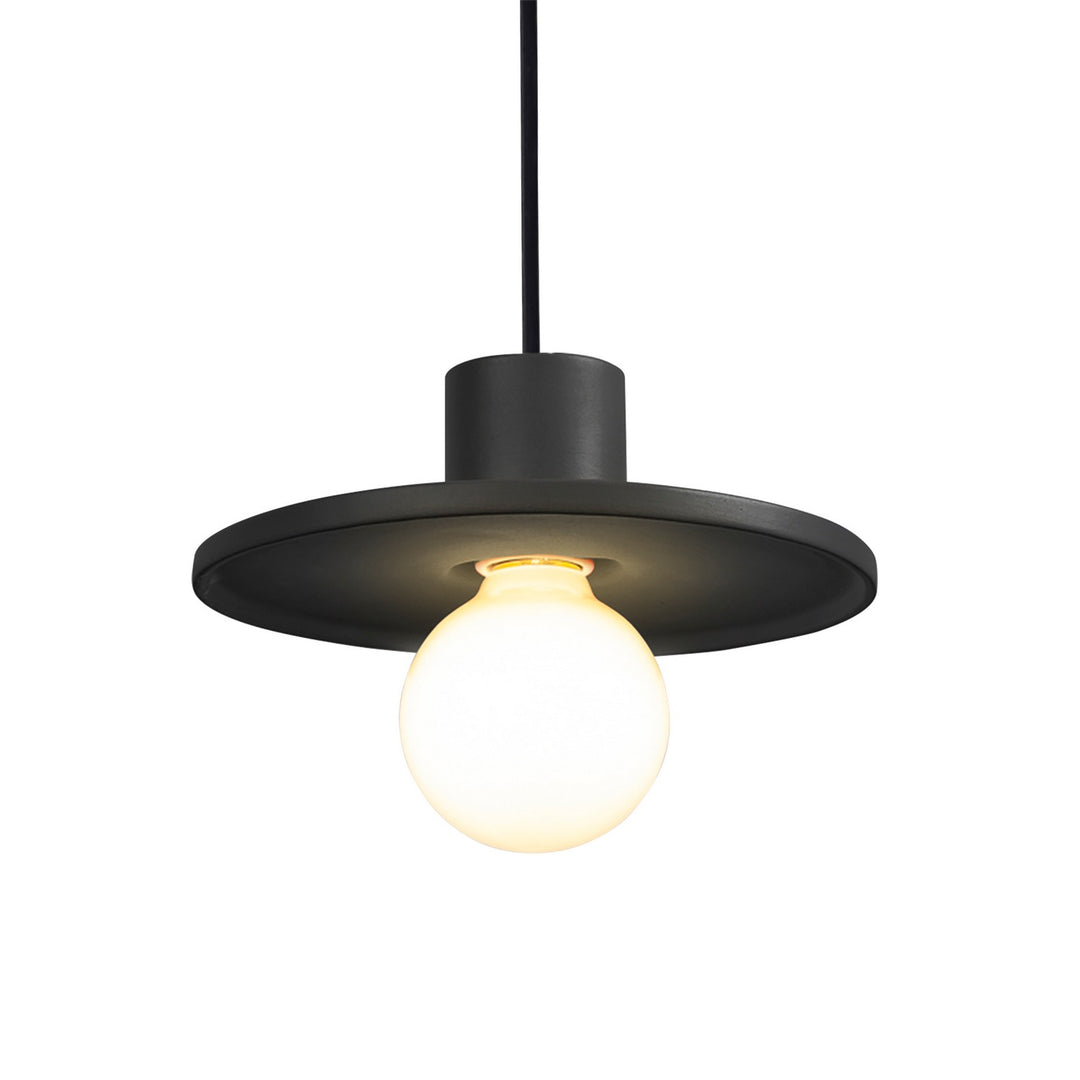 Justice Designs - CER-6325-CRB-MBLK-RIGID - One Light Pendant - Radiance - Carbon - Matte Black