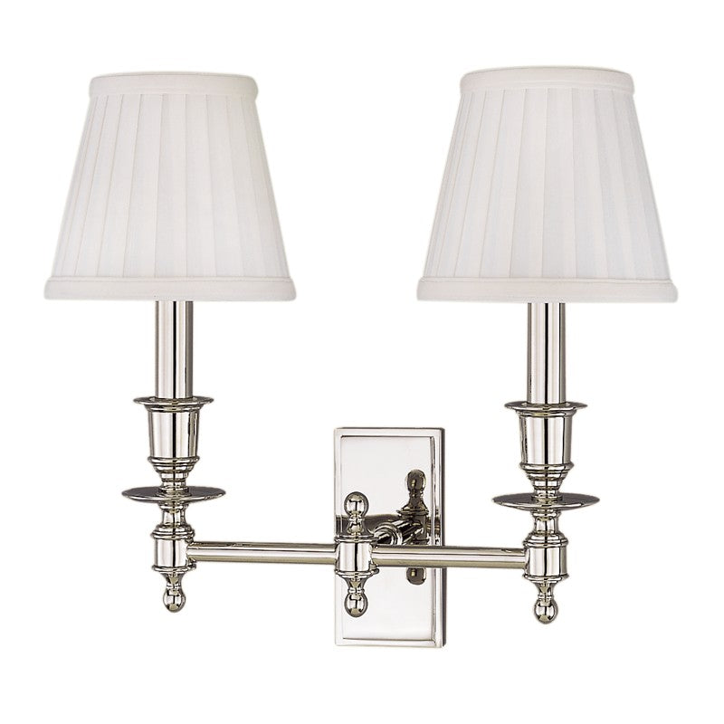 Hudson Valley Canada - 6802-PN - Two Light Wall Sconce - Ludlow - Polished Nickel