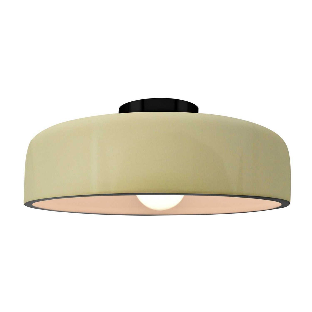 Radiance One Light Semi-Flush Mount in Vanilla (Gloss) Justice Designs