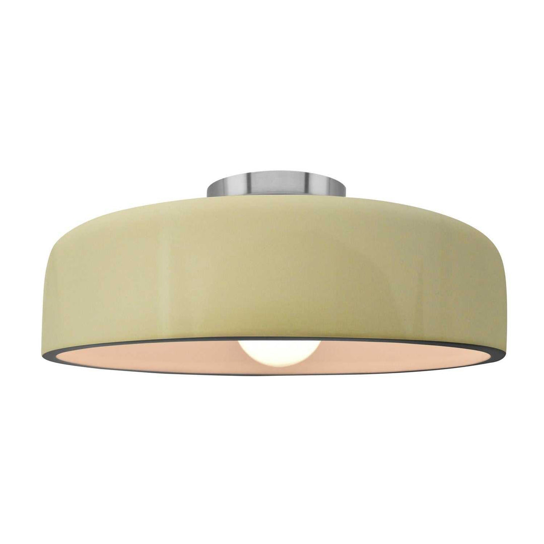 Radiance One Light Semi-Flush Mount in Vanilla (Gloss) Justice Designs