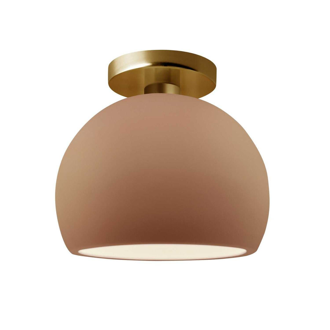 Radiance One Light Semi-Flush Mount in Adobe Justice Designs