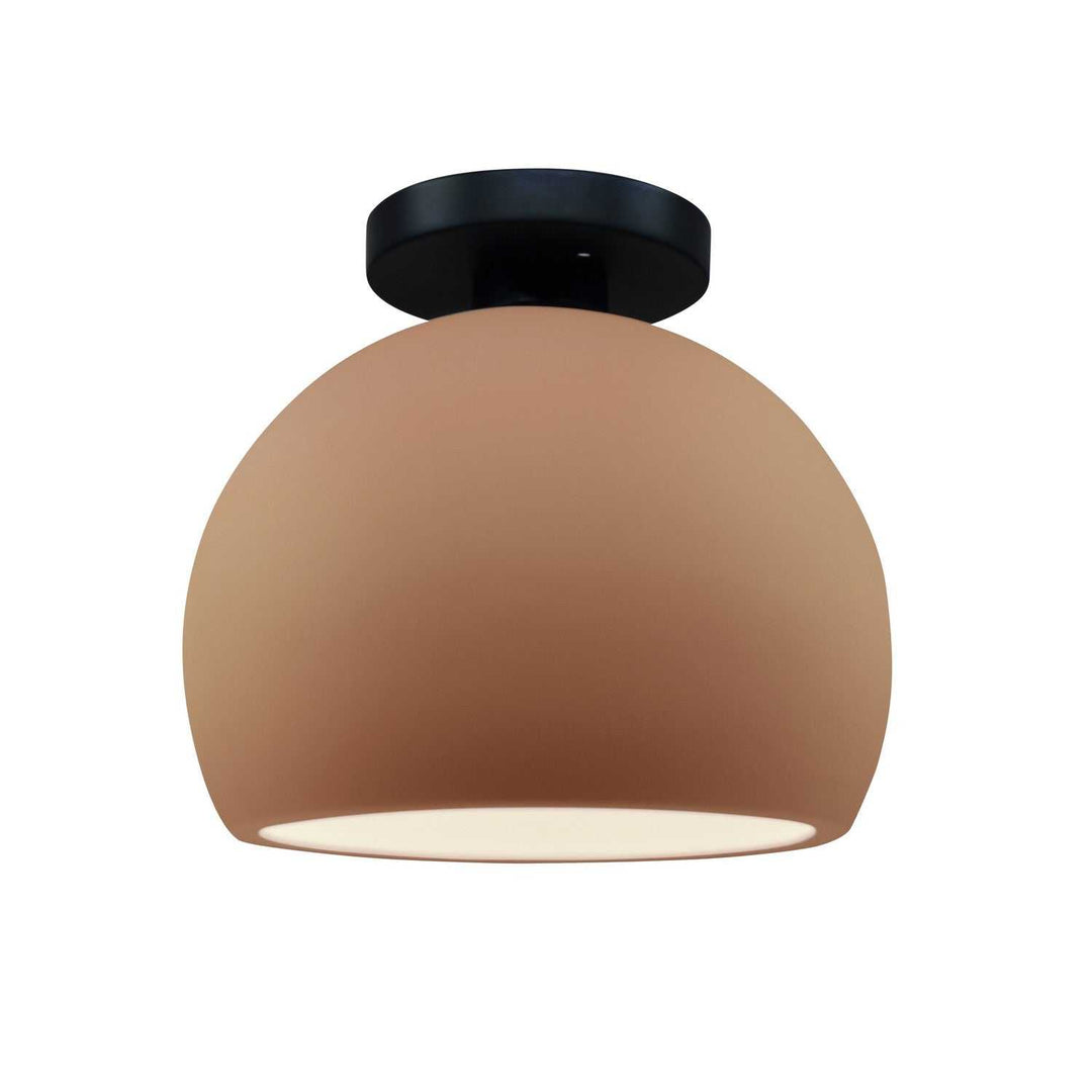 Radiance One Light Semi-Flush Mount in Adobe Justice Designs