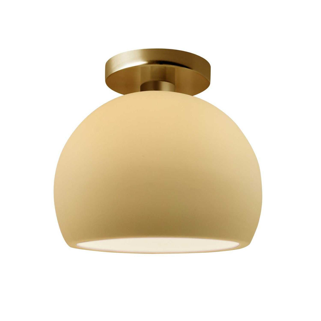 Radiance One Light Semi-Flush Mount in Muted Yellow Justice Designs