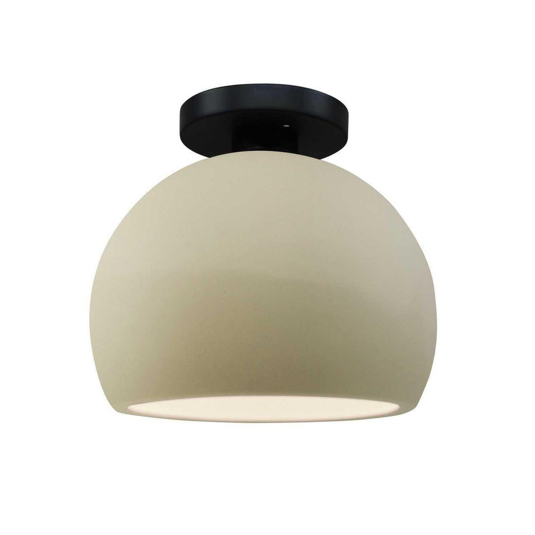 Radiance One Light Semi-Flush Mount in Vanilla (Gloss) Justice Designs