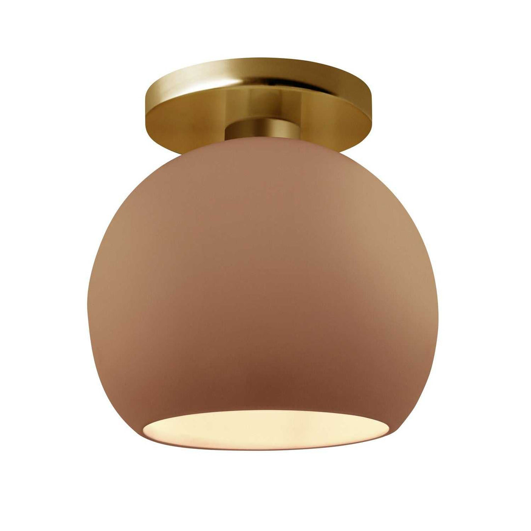 Radiance One Light Semi-Flush Mount in Adobe Justice Designs