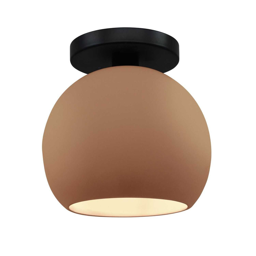 Radiance One Light Semi-Flush Mount in Adobe Justice Designs