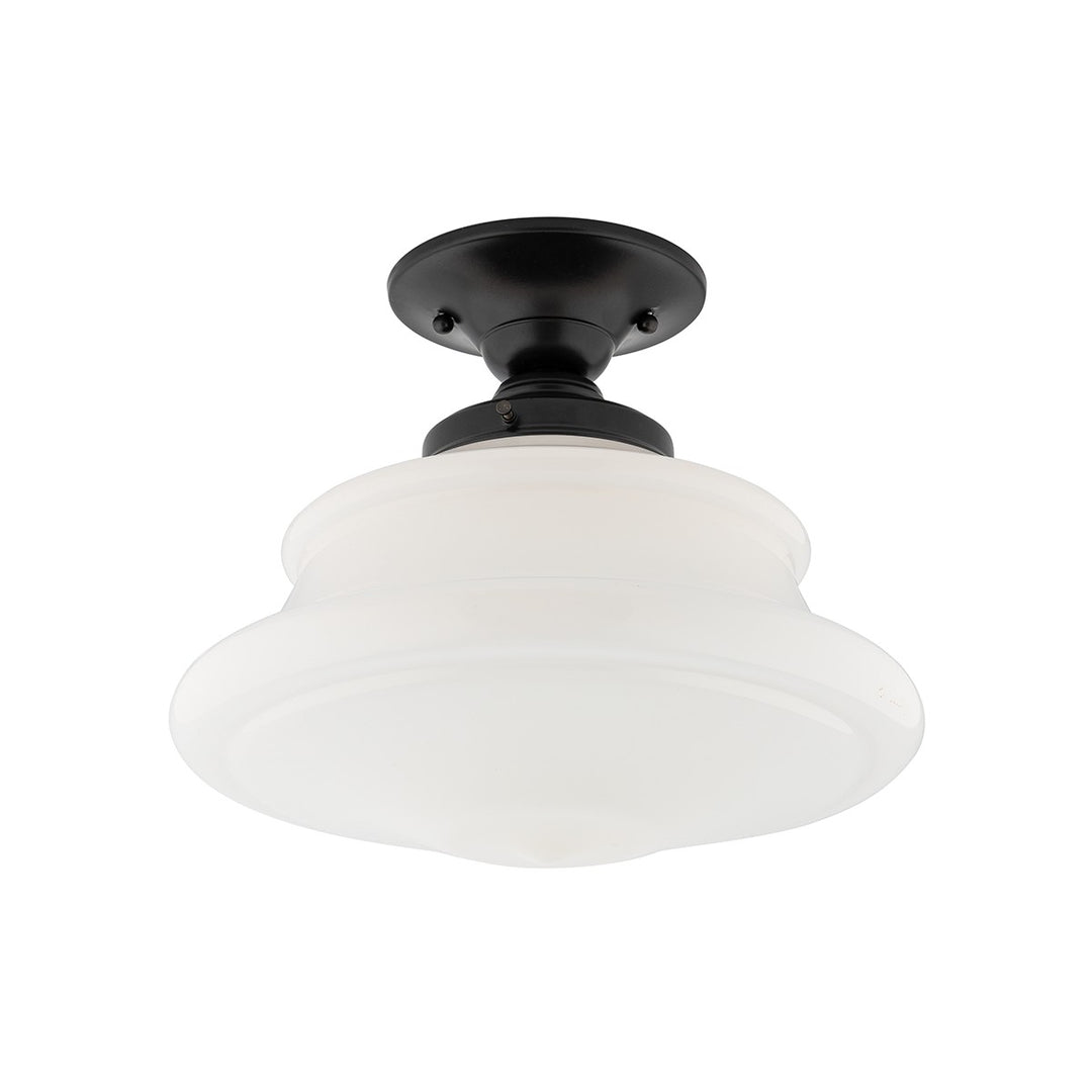 Petersburg One Light Semi Flush Mount in Old Bronze - available from The Lighting Shoppe, trusted by Canadian homeowners