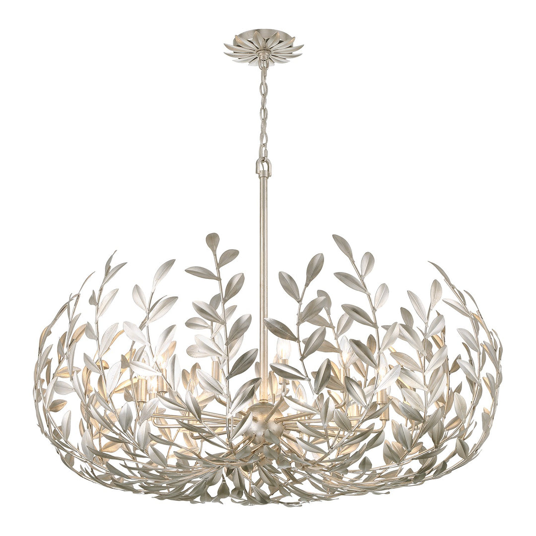 Broche 12 Light Chandelier in Antique Silver - available from The Lighting Shoppe, trusted by Canadian homeowners